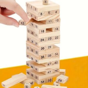 A 54-piece Wooden Building Block