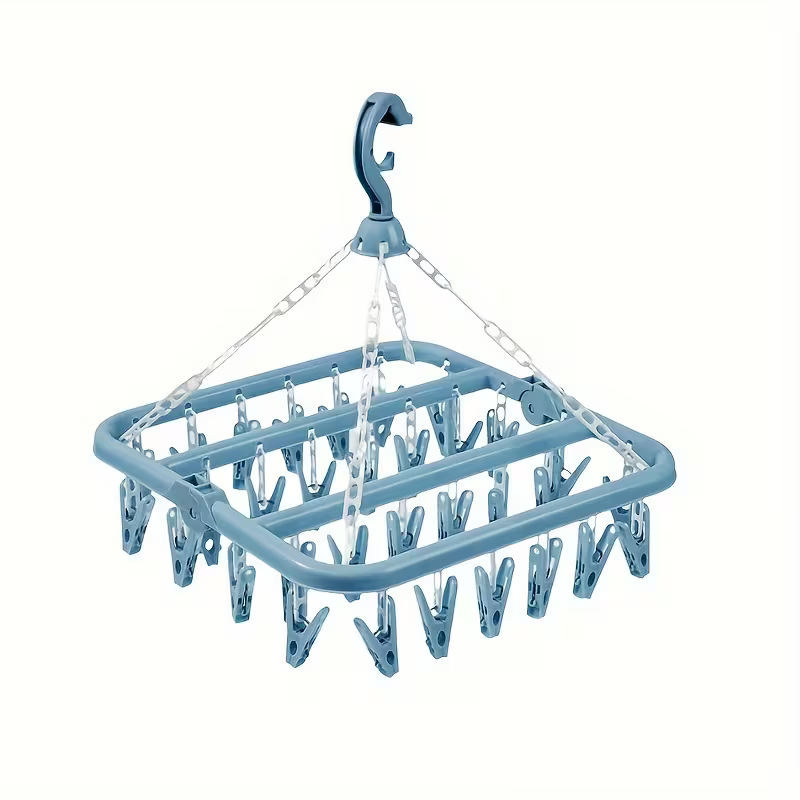 32 Clips Hanging Drying Rack